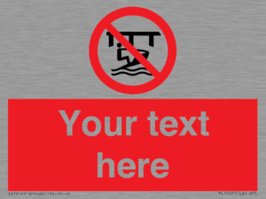 Custom Do not use watercraft in the vicinity of piers